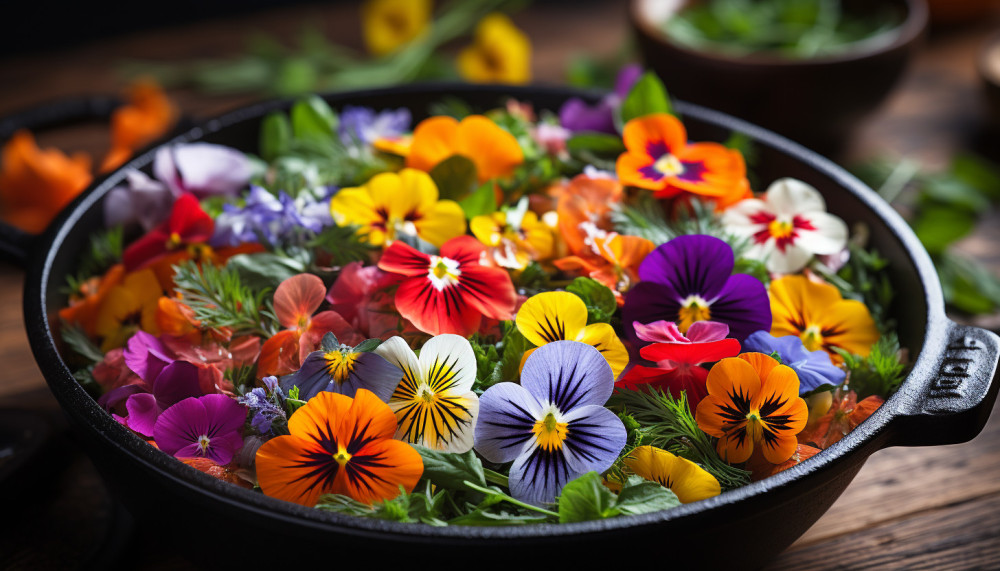 Savouring the Flavours of Edible Flowers in Dishes